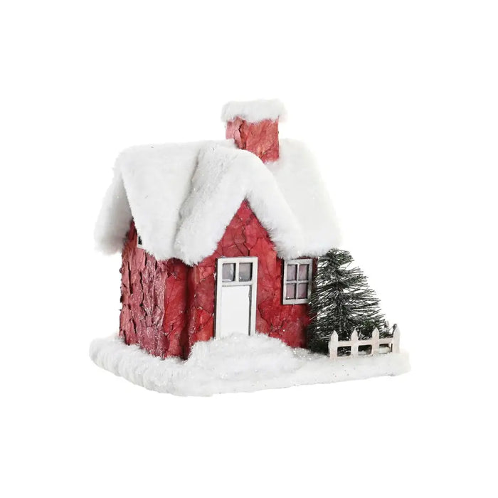 Doll’s House DKD Home Decor White Red 17 x 16,5 x 17 cm (2 Units) - Декорация и Осветление<<<Дом