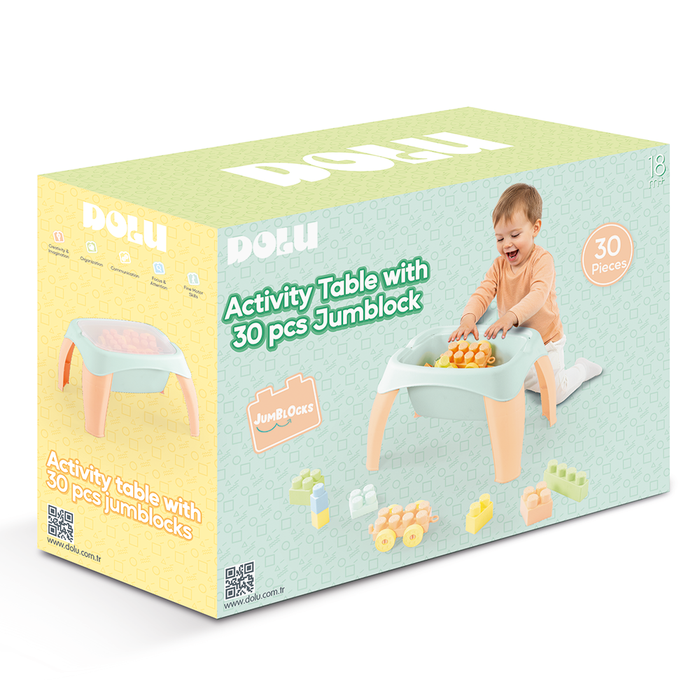DOLU Table with construction Jumblocks 30 h.