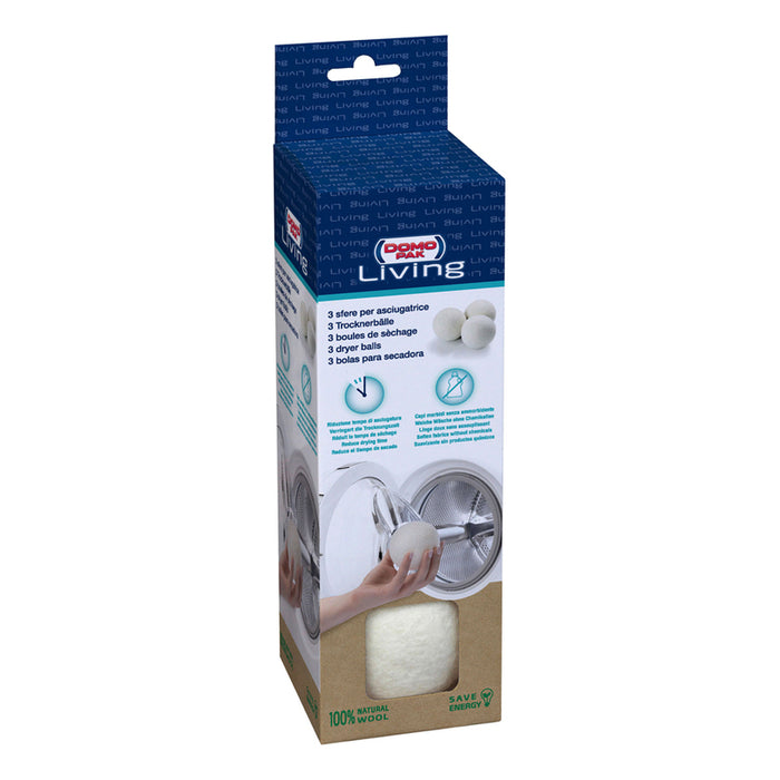 WOOL DRYER BALLS 3 PCS DOMO PAK DOMO LIVING