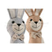 Door stop Home ESPRIT Sand 20 x 10 x 35 cm Rabbit (2 Units) - Декорация и Осветление<<<Дом Градина<<<BigBuy&&&Други