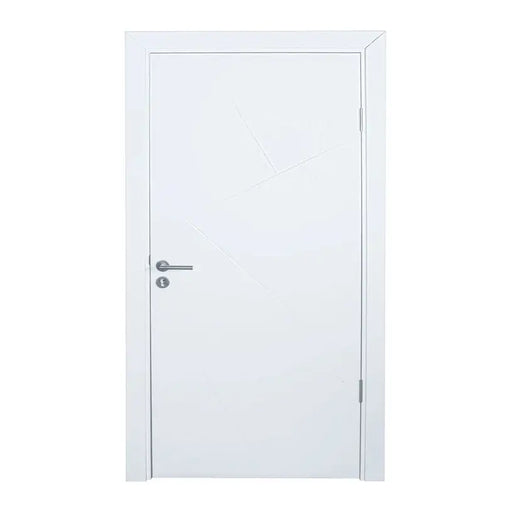 DOOR WITH CASE AND SHELVES SELECTION AVG-13 78X200X11-15 CM. WHITE - Врати<<<Врати и обков<<<Строителни