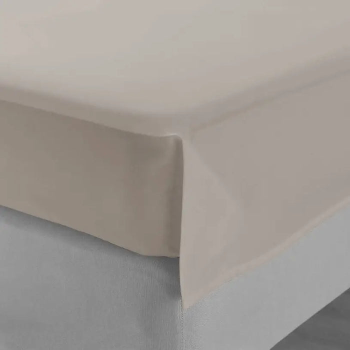 DOUBLE BOTTOM SHEET AGLIKA BEIGE 220X240 CM - Чаршафи<<<Текстил за спалня<<<Мебели и интериор<<<Praktiker