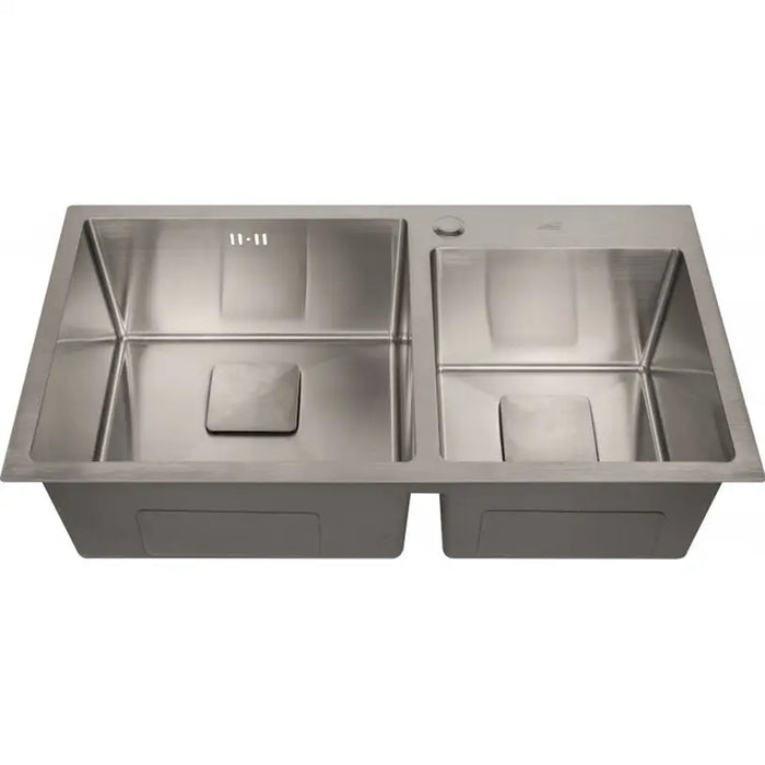 DOUBLE BOWER KITCHEN SINK INTER CERAMIC IC 7822 78X43X22.5 CM. - Кухненски мивки<<<Кухненски