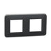 DOUBLE FRAME ANTHRACITE SCHNEIDER UNICA (NU400454) - Ключове и контакти<<<Електроматериали<<<Praktiker&&&Ключове и