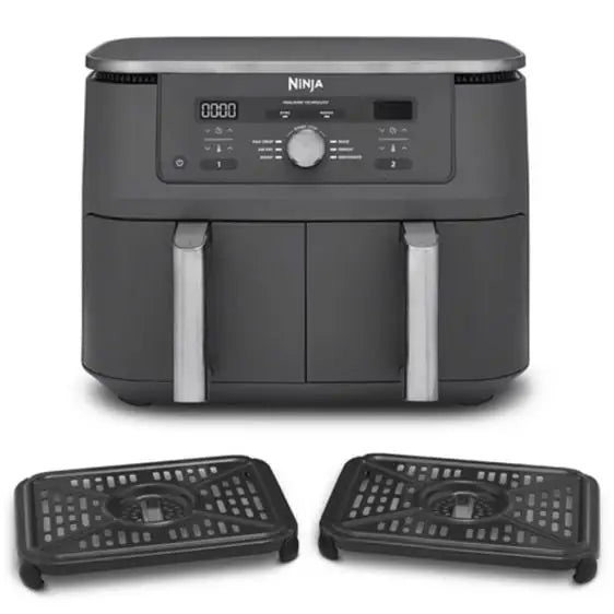 Double zone fryer with hot air NINJA Airfryer Foodi Pro Dual Zone DZ400EU 9.5 l 2470 W - Здравословно хранене<<<Малки