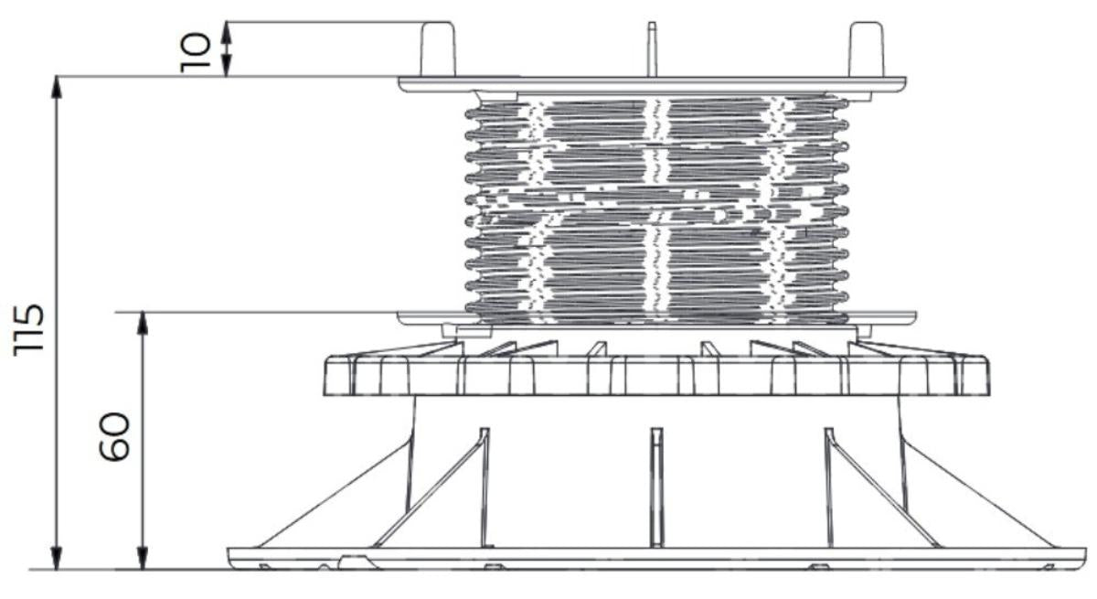 SPACER ATLANTE 60-115 MM JOINT 2MM