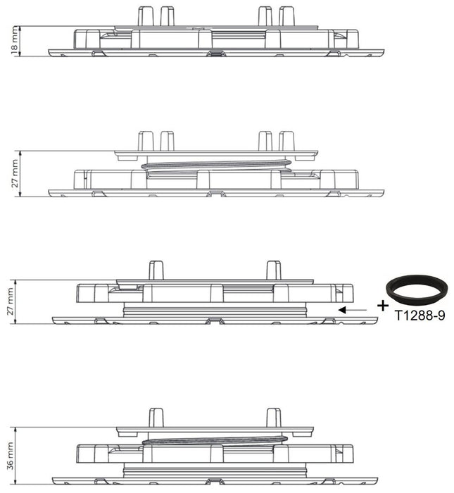 SPACER ATLANTE 18-36 MM JOINT 4MM