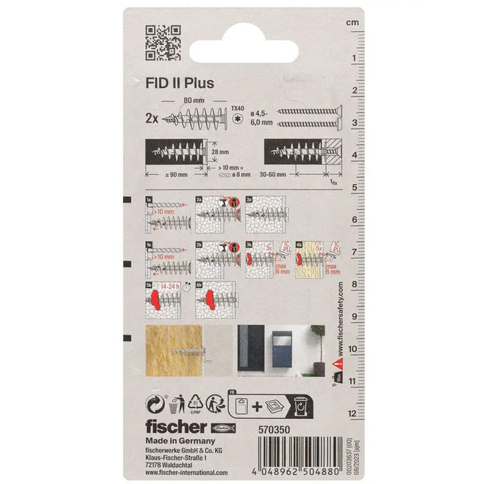 DOWEL FOR INSULATION FISCHER FID II PLUS - Комплекти дюбели<<<Дюбели<<<Инструменти и железария<<<Praktiker