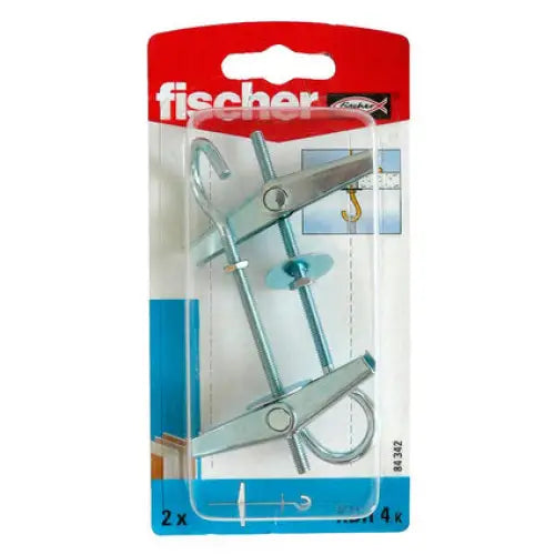 DOWEL WITH SPRING 2 COUNT FISCHER KDH4K - Комплекти дюбели<<<Дюбели<<<Инструменти и