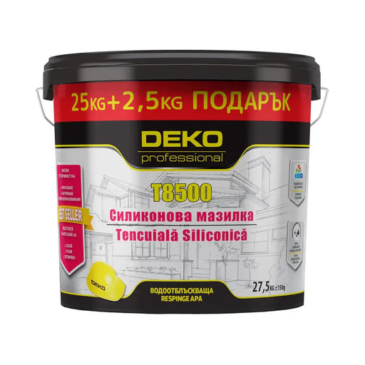 DRAGGED SILICONE PLASTER B2 DEKO PROFESSIONAL DEKO - Мазилки<<<Фасадни бои и мазилки<<<Подови и стенни
