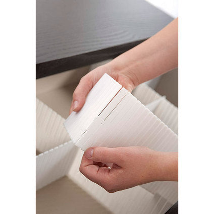 DRAWER DIVIDER WHITE 44X10 CM COMPACTOR - Продукти за съхранение и организация на дрехи<<<Домашни