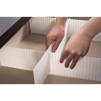 DRAWER DIVIDER WHITE 44X10 CM COMPACTOR - Продукти за съхранение и организация на дрехи<<<Домашни