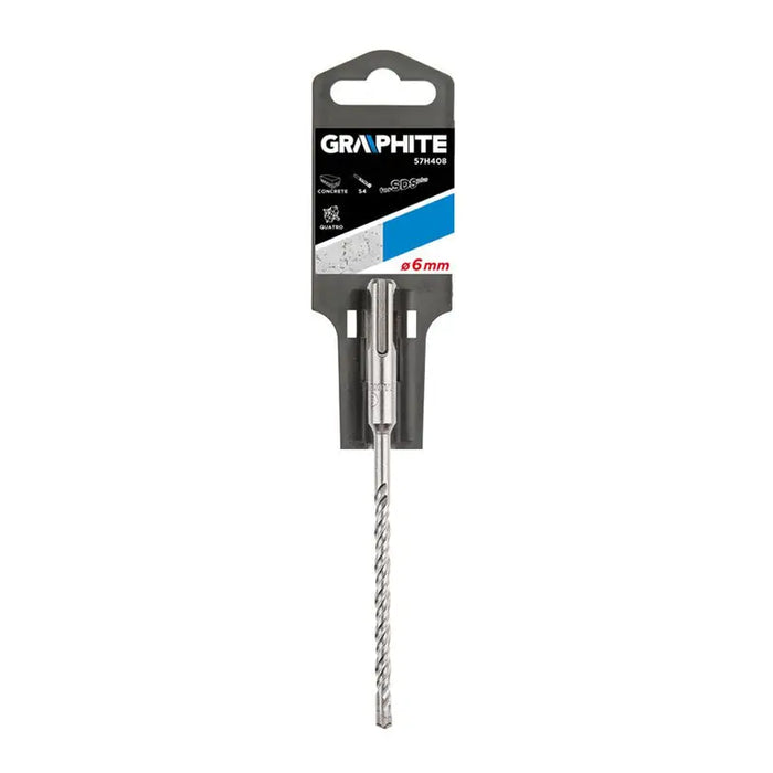 DRILL FOR CONCRETE S4 QUATRO 6X160MM GRAPHITE 57H408 - Свредла<<<Консумативи за електроинструменти<<<Инструменти и