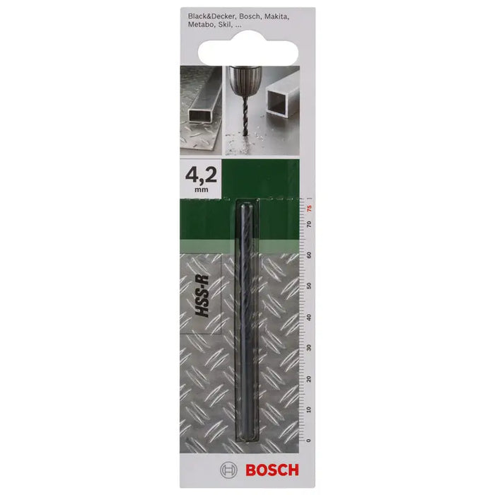 DRILL FOR METAL BOSCH HSS-R 4.2X43X75 - Свредла<<<Консумативи за електроинструменти<<<Инструменти и