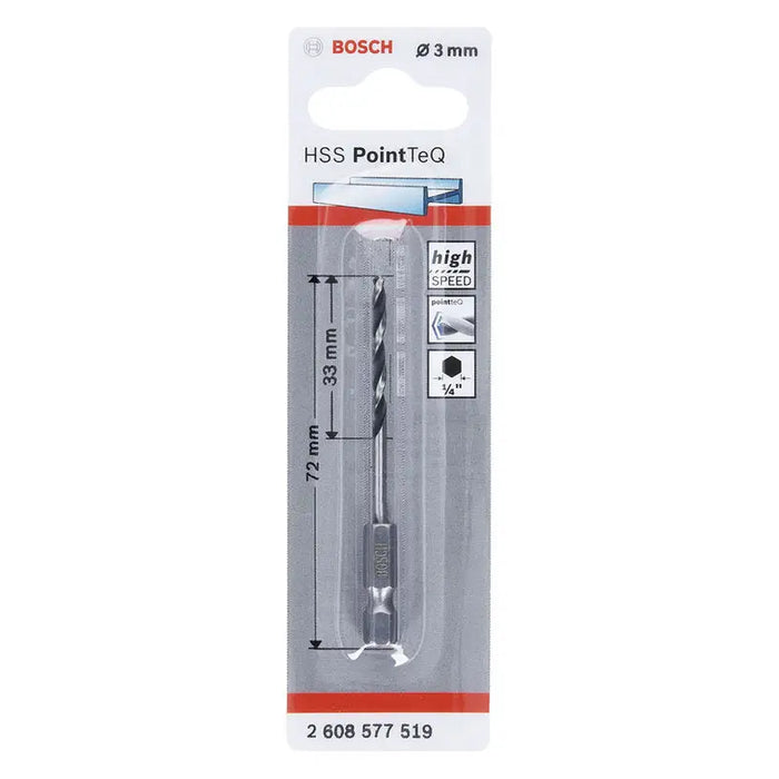 DRILL FOR METAL BOSCH POINT TEQ HEX - Свредла<<<Консумативи за електроинструменти<<<Инструменти и