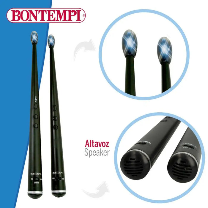 Drumsticks Bontempi Electric Black Light - Аудио И Hi-Fi Системи<<<Компютри| Електроника<<<BigBuy&&&Части и