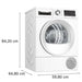 Dryer BOSCH WQG14590BY 9 kg Heat pump SelfCleaning Iron Assist - Сушилни с термопомпа<<<Сушилни<<<Едра бяла