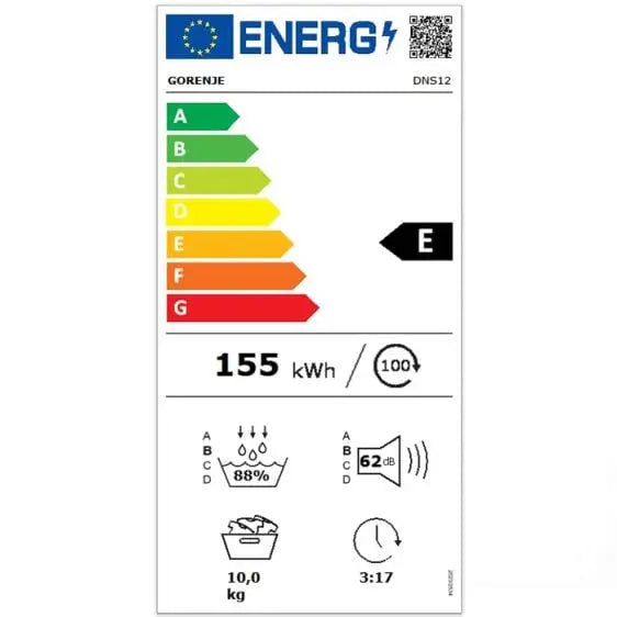Dryer GORENJE DNS12 10 kg Wi-Fi Heat pump - Сушилни с термопомпа<<<Сушилни<<<Едра бяла