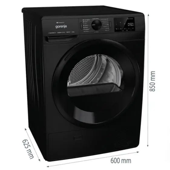 Dryer GORENJE DPNE82GNLWIFI/B 8 kg Heat pump Wi-Fi Black - Сушилни с термопомпа<<<Сушилни<<<Едра бяла