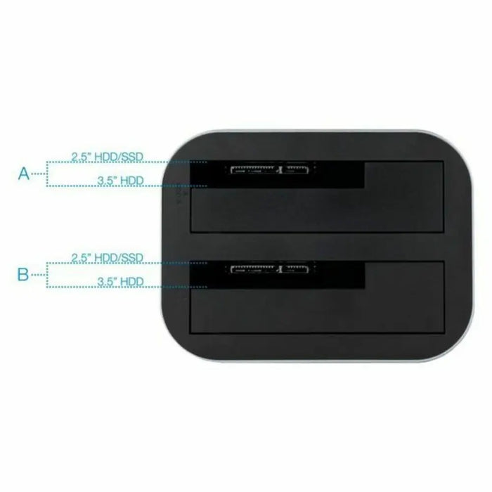 Dual Dock Station TooQ TQDS-805G 2.5’’-3.5’’ HDD/SSD SATA USB 3.0 - Компютър Мрежи и компоненти<<<Компютри|