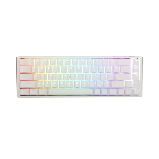 Ducky One 3 Pure White SF 65% Gaming Mechanical Keyboard Hotswap Cherry MX Black RGB PBT Keycaps - Геймърски