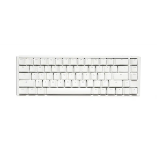 Ducky One 3 Pure White SF 65% Gaming Mechanical Keyboard Hotswap Cherry MX Black RGB PBT Keycaps - Геймърски