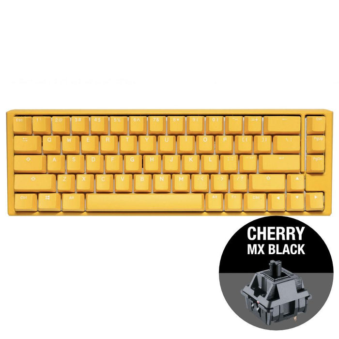 Gaming mechanical keyboard Ducky One 3 Yellow SF 65, Cherry MX Black switches