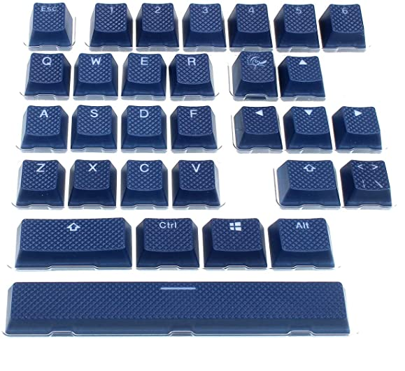 Ducky Navy 31-Keycap Set Rubber Backlit Double-Shot US Layout Mechanical Keyboard Caps