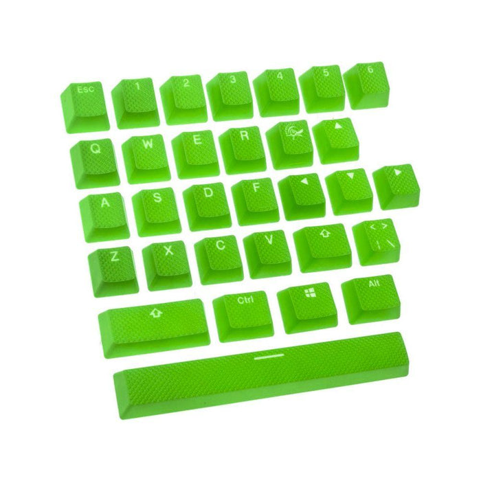 Ducky Green 31-Keycap Set Rubber Backlit Double-Shot US Layout Mechanical Keyboard Caps