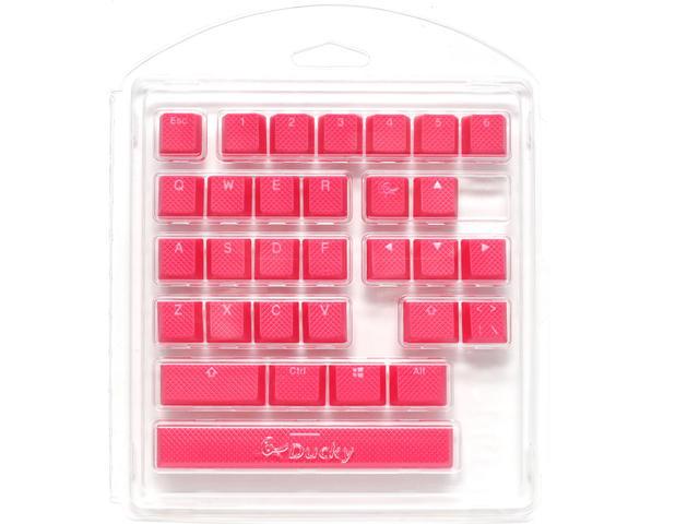 Ducky Pink 31-Keycap Set Rubber Backlit Double-Shot US Layout Mechanical Keyboard Caps