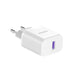Dudao A20EU USB-A 18W network charger - white + USB-A - micro USB cable - Cell phone USB charger<<<HurtelXML