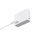 Dudao A228EU GaN charger 1x USB-A 4x USB-C PD 228W - white - Cell phone USB charger<<<HurtelXML