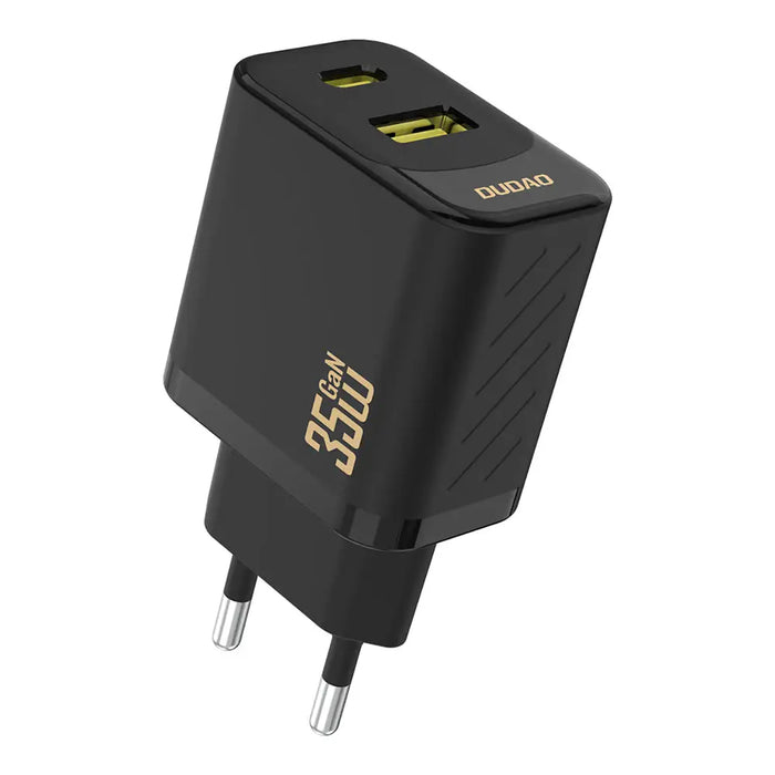 Dudao A27 MaxC 35W GaN Wall Charger + USB-C Cable - Black - Cell phone USB charger<<<HurtelXML