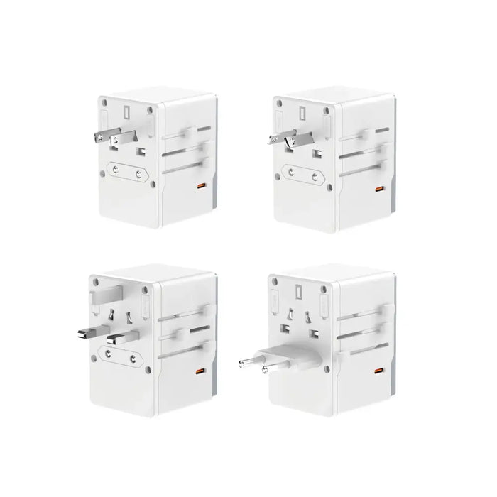 Dudao A35Pro 35W EU / UK / AUS / US / JP travel adapter 3x USB-C 2x USB-A - white - Cell phone USB charger<<<HurtelXML