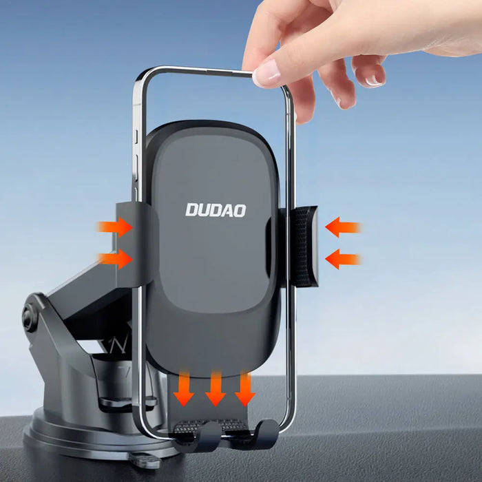 Dudao F5N+ smartphone holder with suction cup gravity - black - Cell phone holders<<<HurtelXML