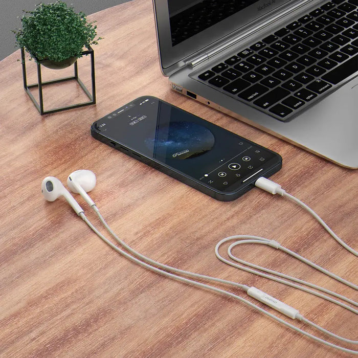 Dudao in-ear headphones with USB Type-C connector white (X14PROT) - Headphones and speakers<<<HurtelXML