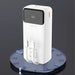 Dudao K15MAX 30000mAh PD 22.5W Powerbank with Built-in Cables - White - Powerbanks<<<HurtelXML