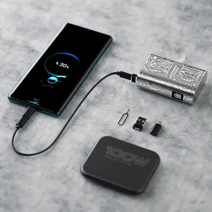 Dudao K20 USB-A / USB-C Powerbank 10000mAh 22.5W - silver - Powerbanks<<<HurtelXML