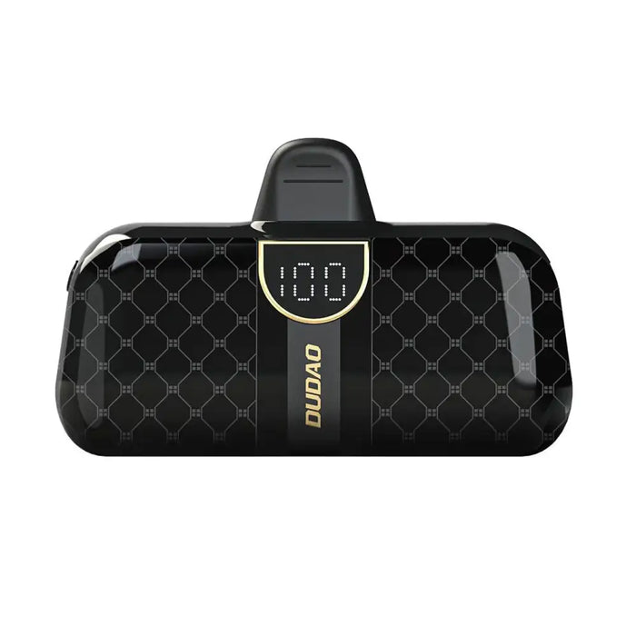 Dudao K20SL 5000mAh mini power bank with Lightning / USB-C connectors - black - Powerbanks<<<HurtelXML