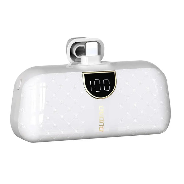 Dudao K20SL 5000mAh mini power bank with Lightning / USB-C connectors - white - Powerbanks<<<HurtelXML