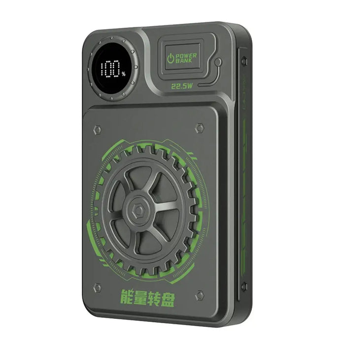 Dudao K24 10000mAh 22.5W USB-A / USB-C power bank with display - gray - Powerbanks<<<HurtelXML