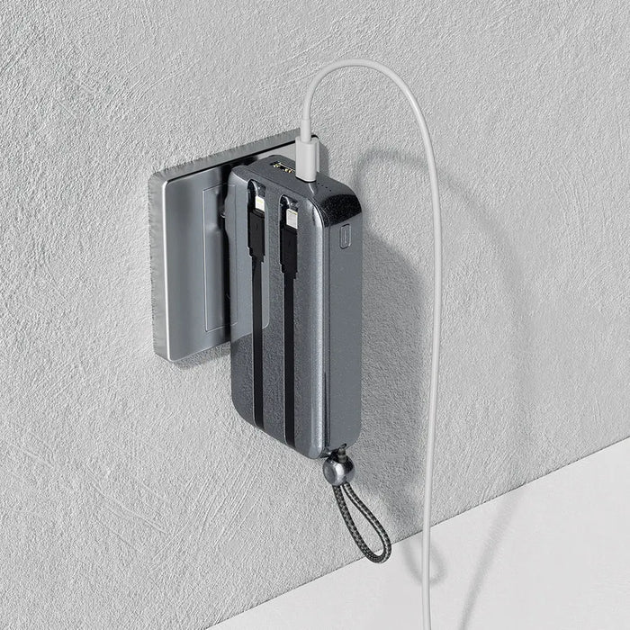 Dudao K25 2in1 10000mAh 3-Plug Powerbank Charger - Gray - Powerbanks<<<HurtelXML