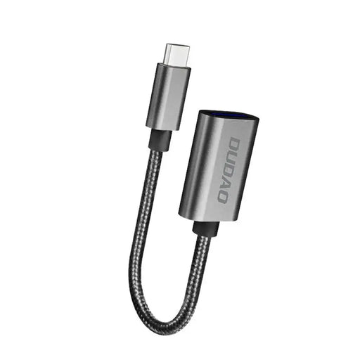Dudao L15T OTG Adapter USB-C - USB-A - Gray - USB adapters<<<HurtelXML