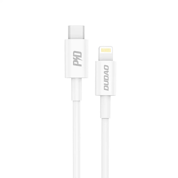 Dudao L6X USB-C - Lightning PD 20W 1m Cable - White - Cell phone cables<<<HurtelXML