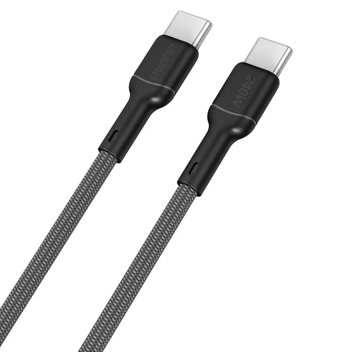 Dudao L9C Max 240W PD USB-C - USB-C Cable 1.2m - Black - Cell phone cables<<<HurtelXML
