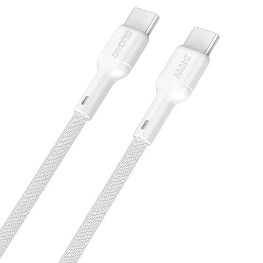 Dudao L9C Max 240W PD USB-C - USB-C Cable 1.2m - White - Cell phone cables<<<HurtelXML