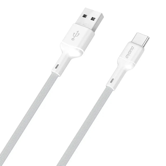 Dudao L9T 5A USB-A - USB-C Cable 1m - White - Cell phone cables<<<HurtelXML