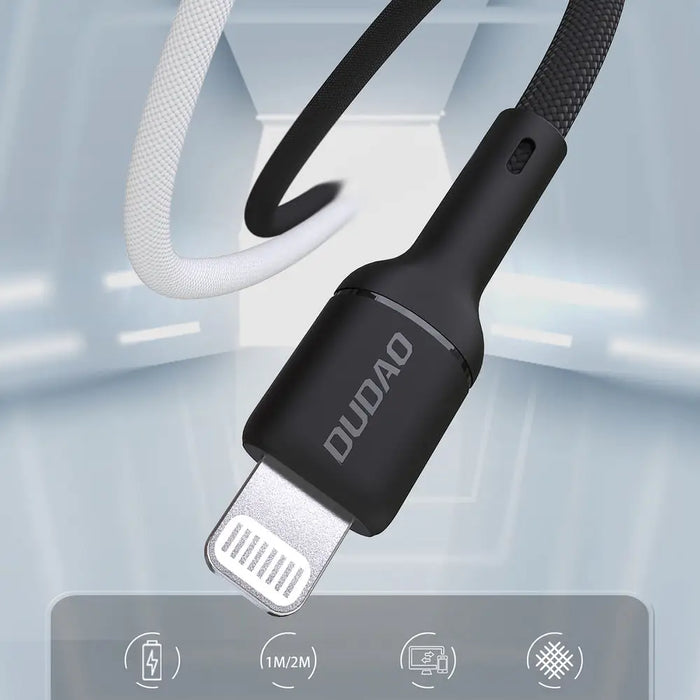Dudao L9X 30W USB-C - Lightning Cable 2m - Black - Cell phone cables<<<HurtelXML