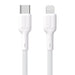 Dudao L9X 30W USB-C - Lightning Cable 2m - White - Cell phone cables<<<HurtelXML