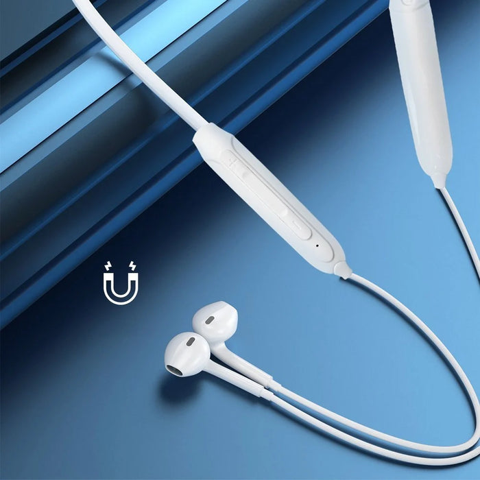 Dudao Magnetic Suction in-ear wireless Bluetooth headphones white (U5B) - Headphones and speakers<<<HurtelXML